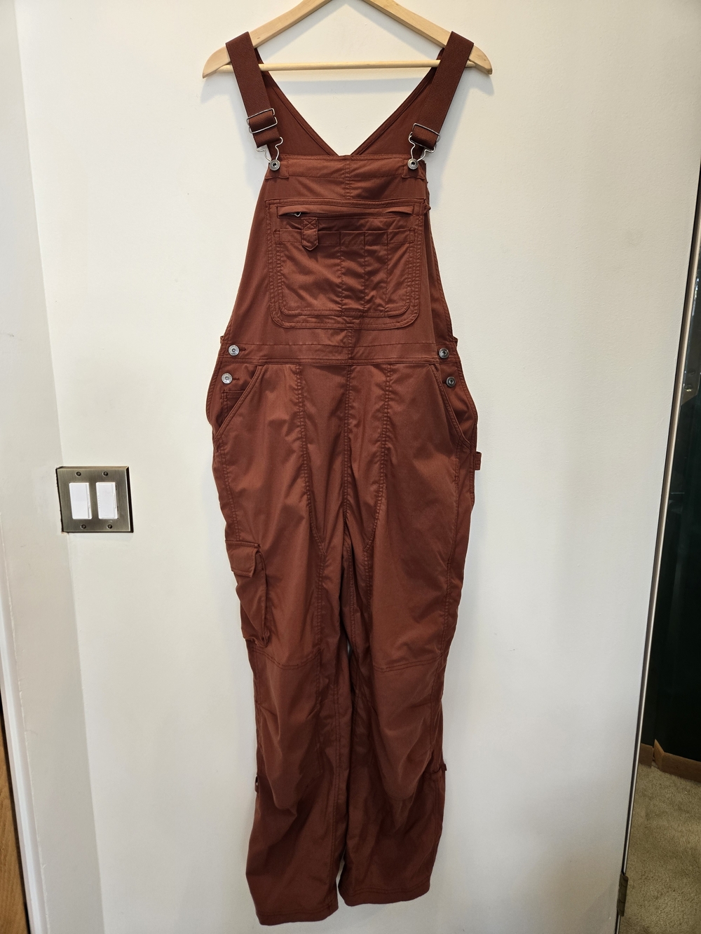 Brick Red Women's Workwear Overalls Duluth - Picture 3 of 11